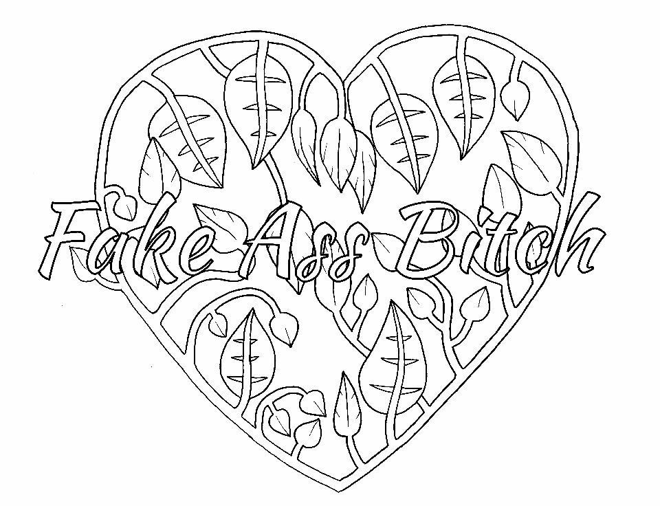 Free Swear Word Coloring Pages at GetDrawings | Free download