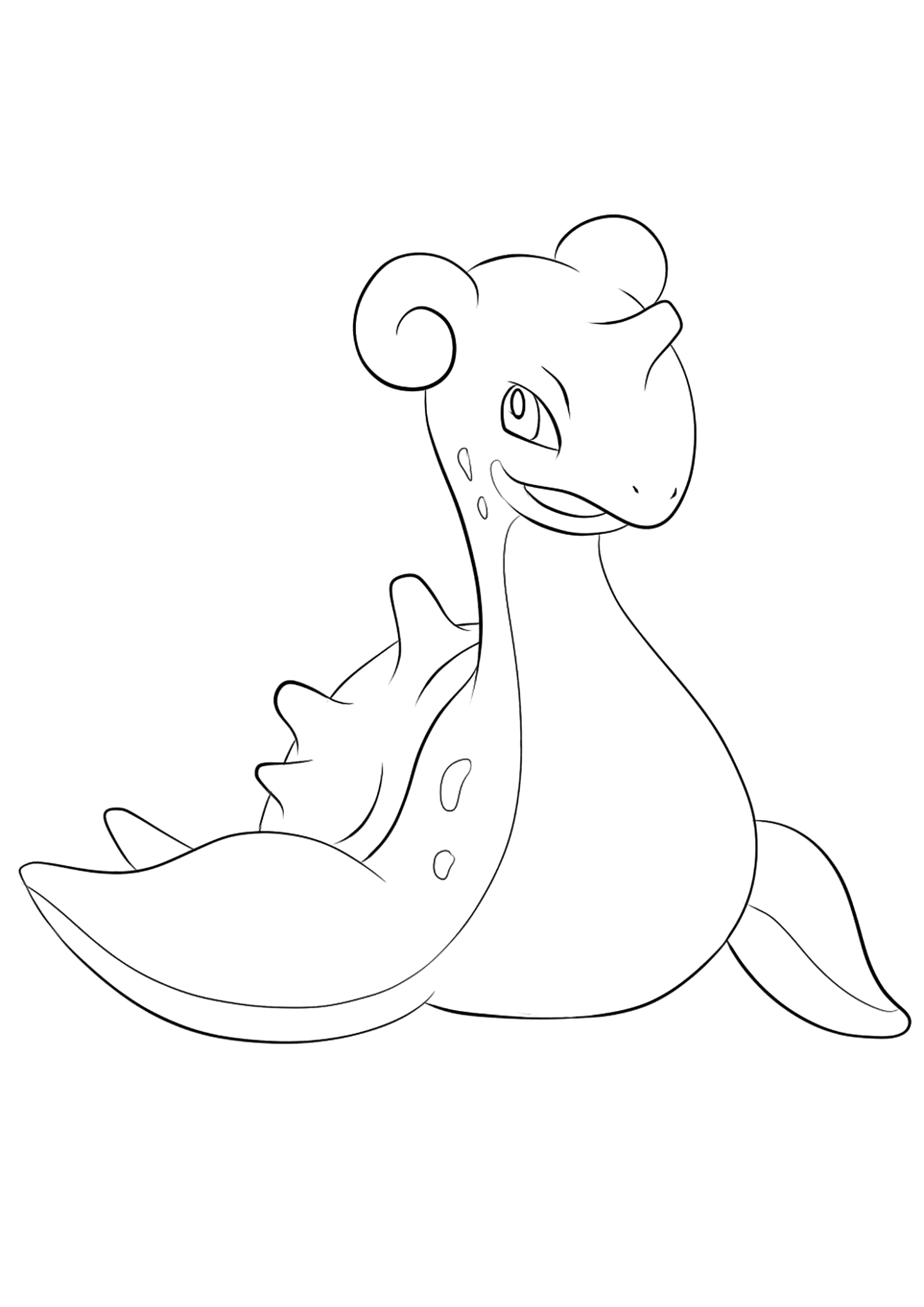 Lapras No.131 : Pokemon Generation I - All Pokemon coloring pages Kids Coloring  Pages