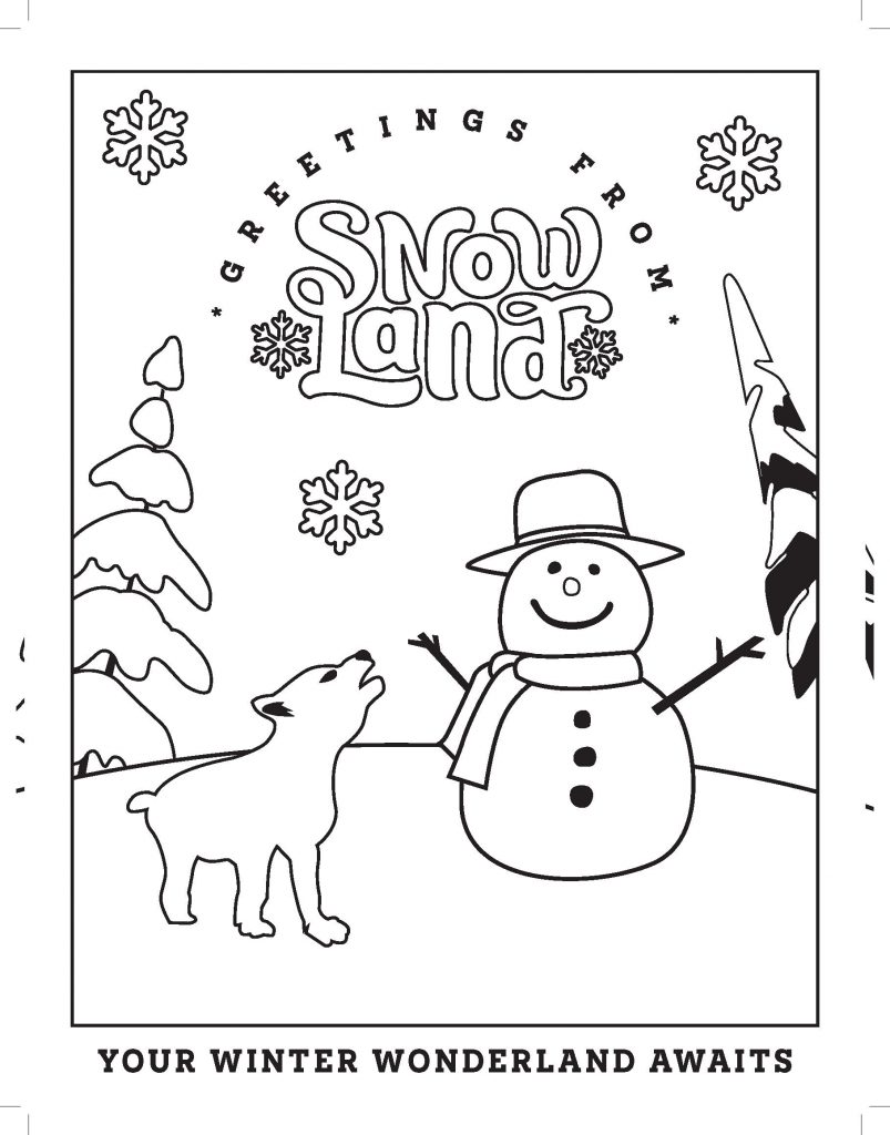 Snowland Coloring Pages - Great Wolf ...