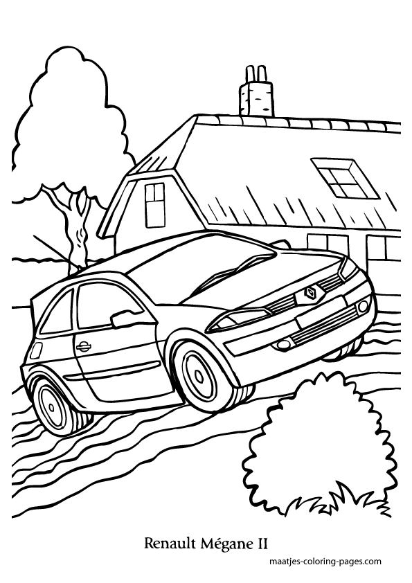 Renault Megane coloring page