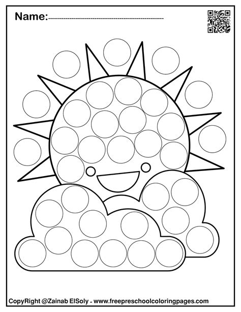 Dot Day Coloring Page Free