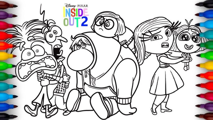 Inside Out 2 Coloring Page. Coloring ...