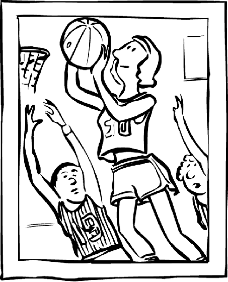Basketball - Making the Hoop Coloring ...