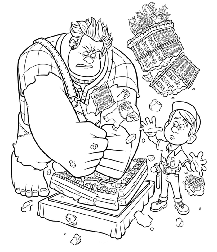 Drawing Wreck-It Ralph #130645 (Animation Movies) – Printable coloring pages