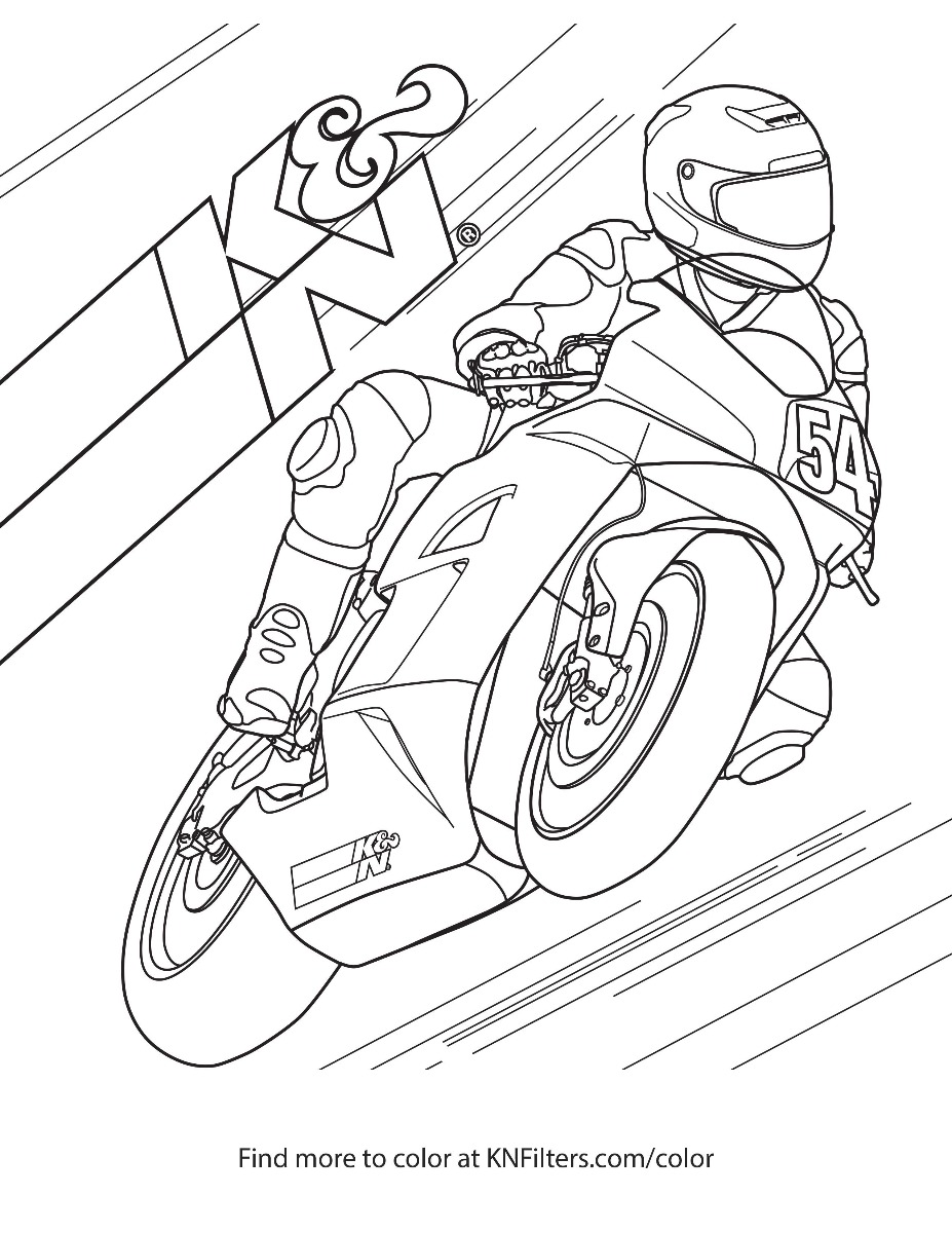 K&N Printable Coloring Pages for Kids