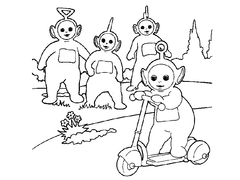 Teletubbies omalovánky k vytisknutí | i-creative.cz - omalovánky k 