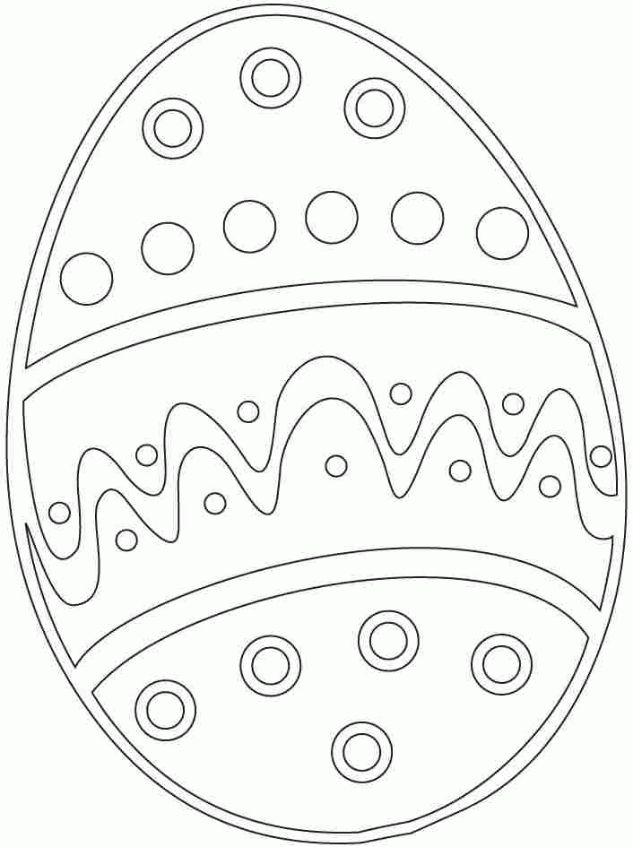 Easter Egg Coloring Sheets Free Printable For Girls & Boys #