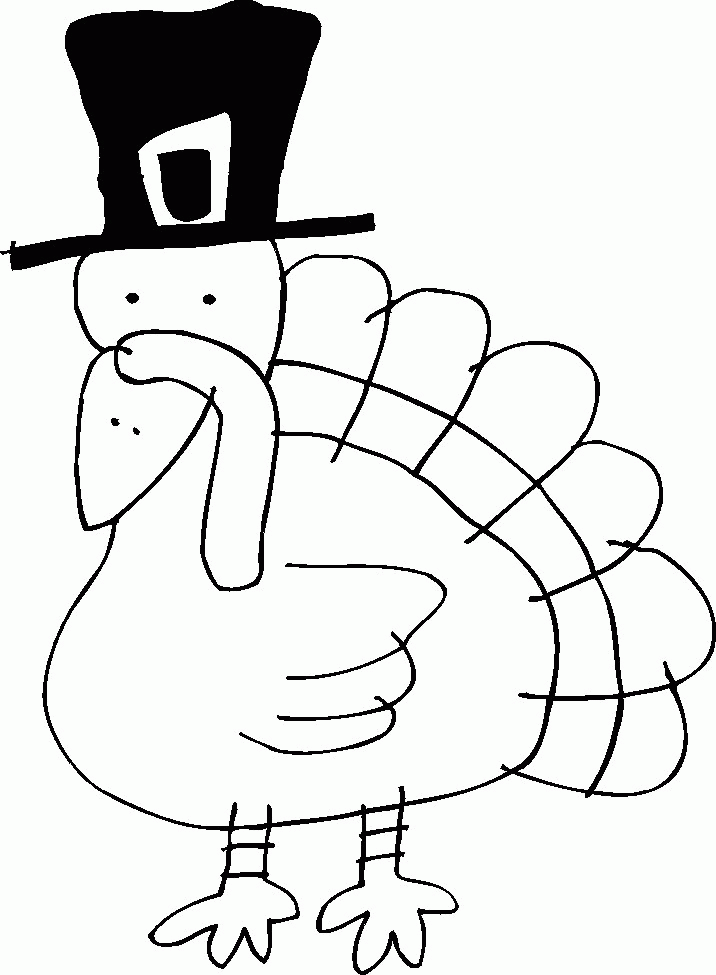 Turkey Coloring Pages cute turkey coloring pages – Kids Coloring Pages