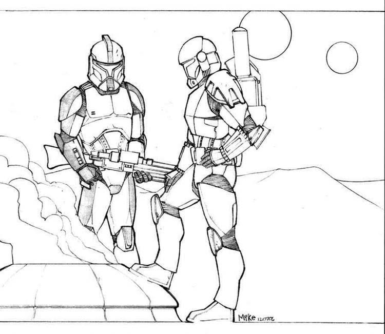 Related Star Wars Clone Trooper Coloring Pages Impressive For More 