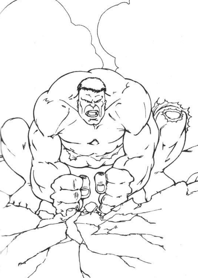Incredible Hulk Coloring Pages