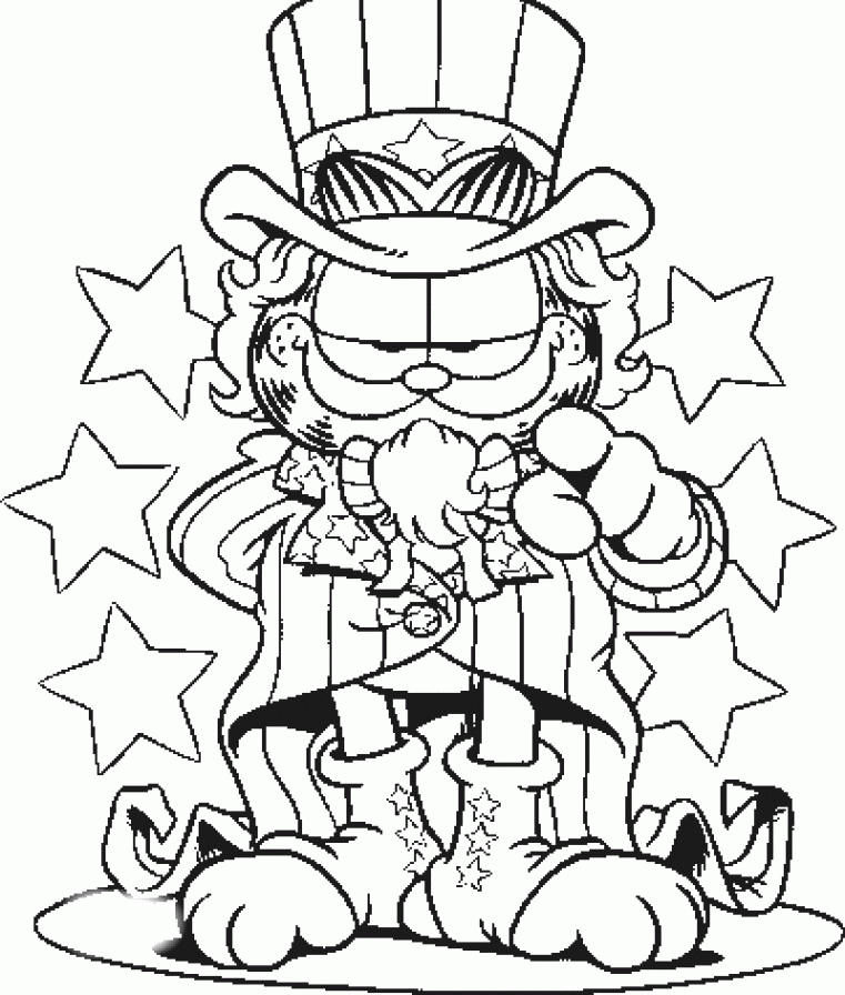 Download Garfield Superstar Coloring Page Or Print Garfield 