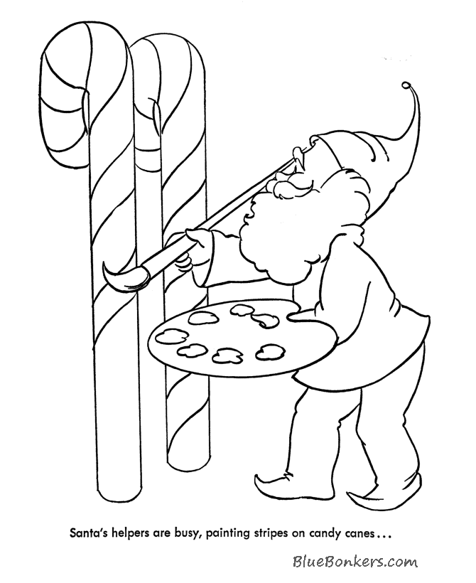 santas elves Colouring Pages (page 3)