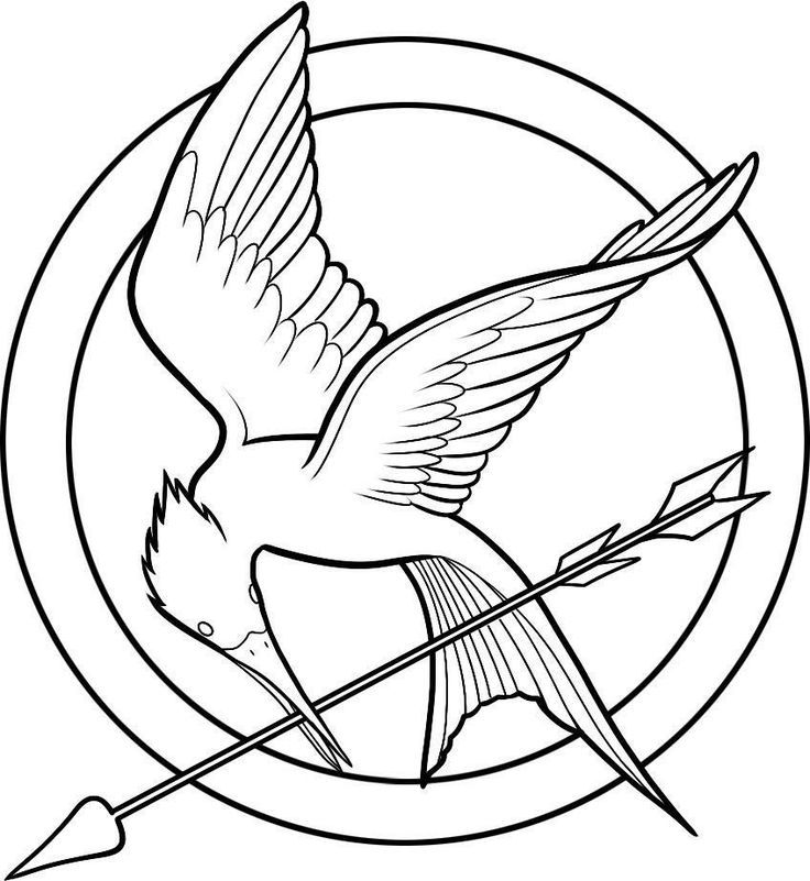 Hunger Games Logo | Templates, Silhouettes, Stencils, Vectors | Pinte…
