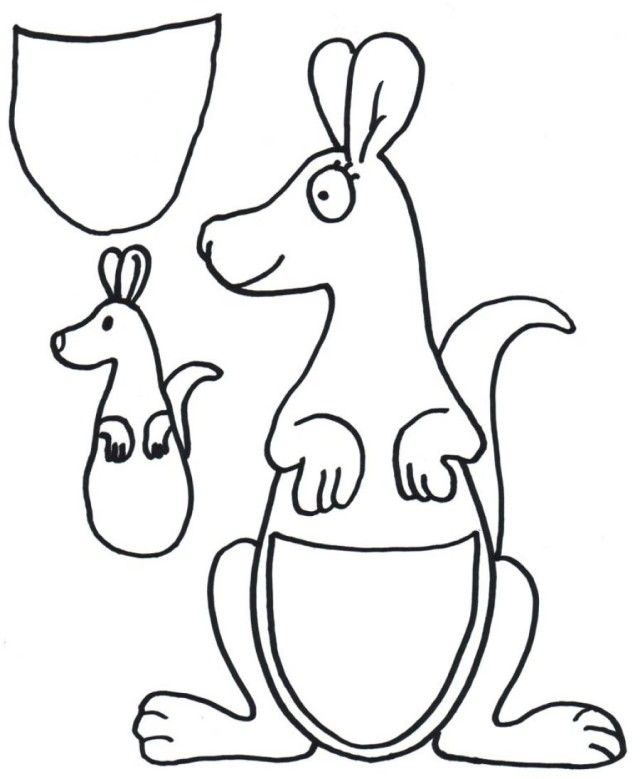 Funny Kangaroo Coloring Pages Ideas | ViolasGallery.