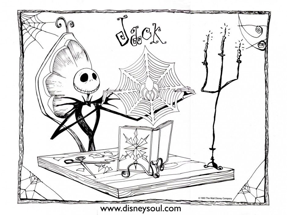 The Nightmare Before Christmas Coloring Pages 158755 Kids 