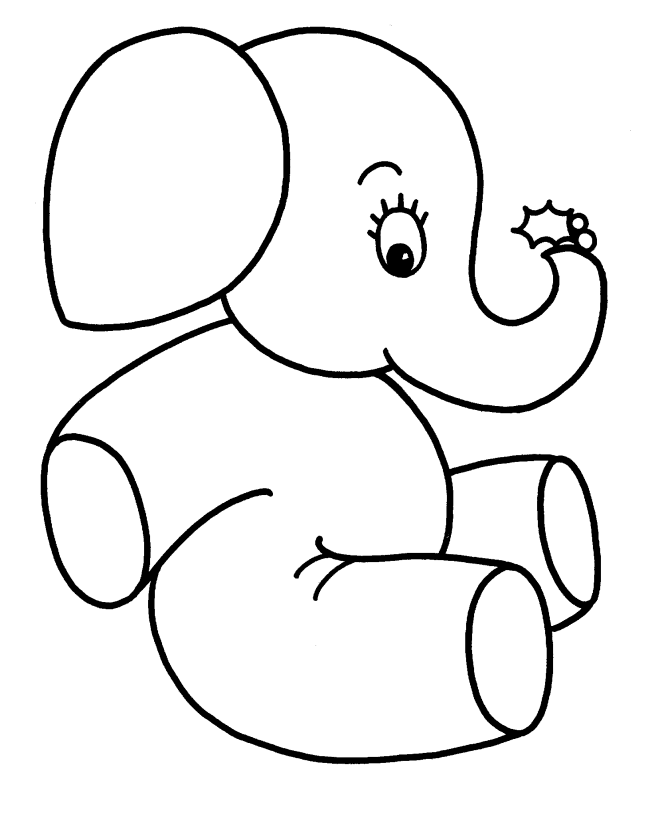 transmissionpress: Baby Elephant Coloring Pages