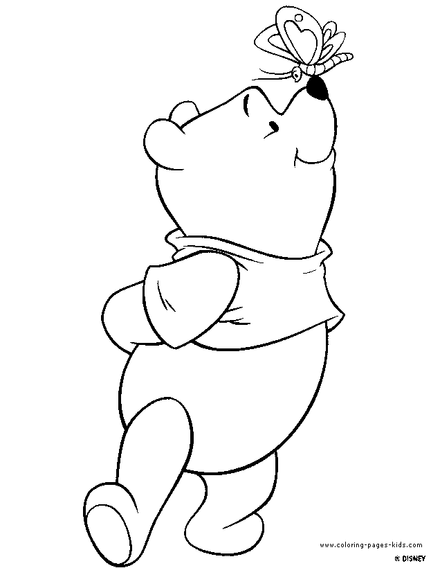 Winnie the Pooh coloring page | Kids crafts