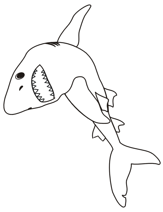 shark coloring sheets 2014