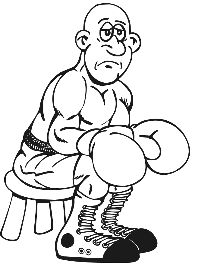 Coloirng Pictures Boxer Coloring Pages - Boxing Day Coloring Pages 