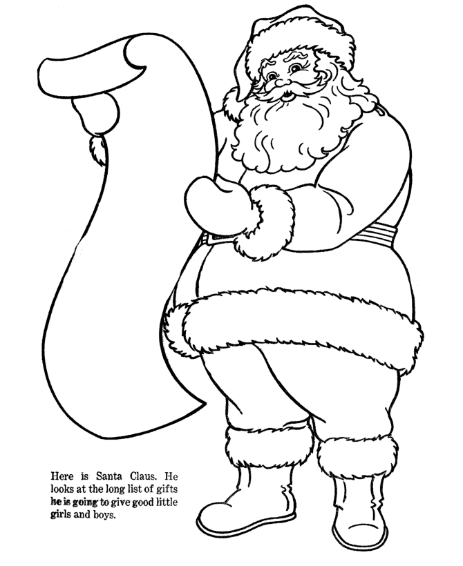 Santa Coloring Pages 2014- Z31 Coloring Page
