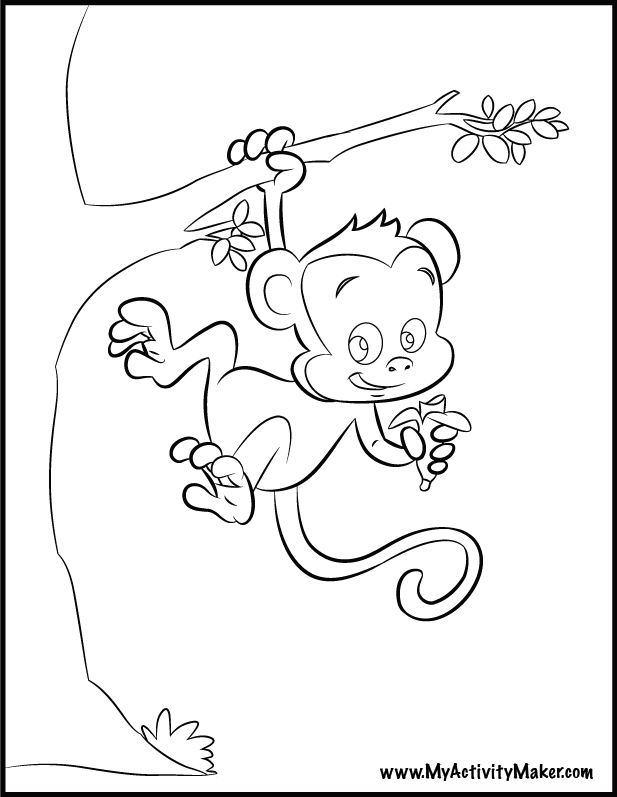 Coloring Pages: Animals & Plants | My Activity Maker