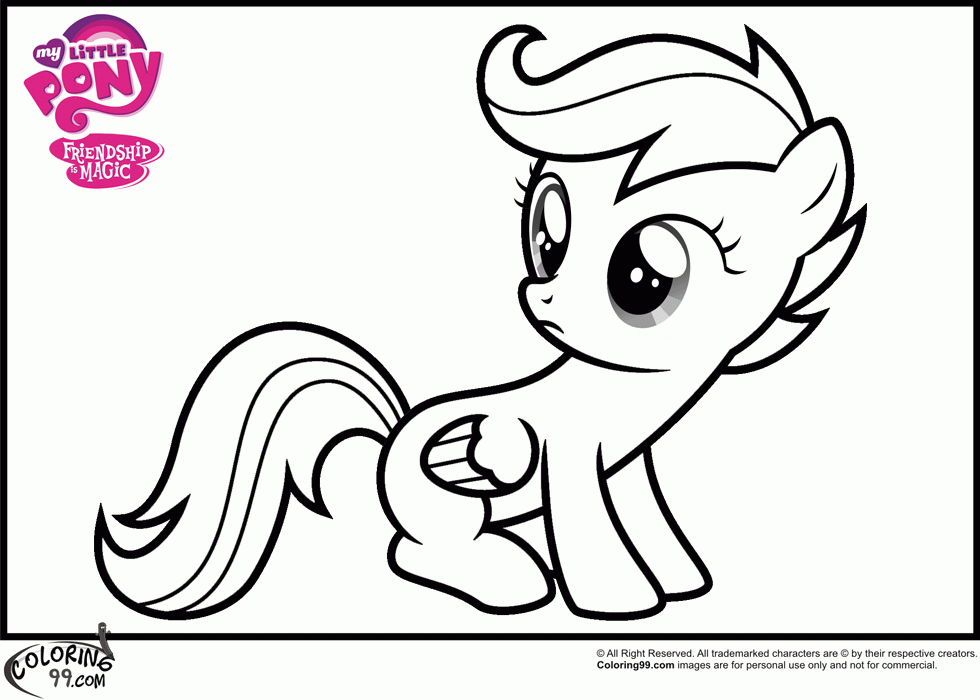 MLP Scootaloo Coloring Pages | Minister Coloring