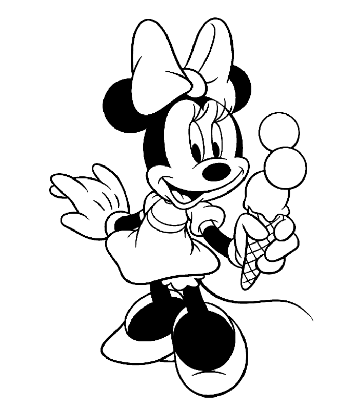 Minnie Mouse Coloring Pages To Print - Free Printable Coloring 