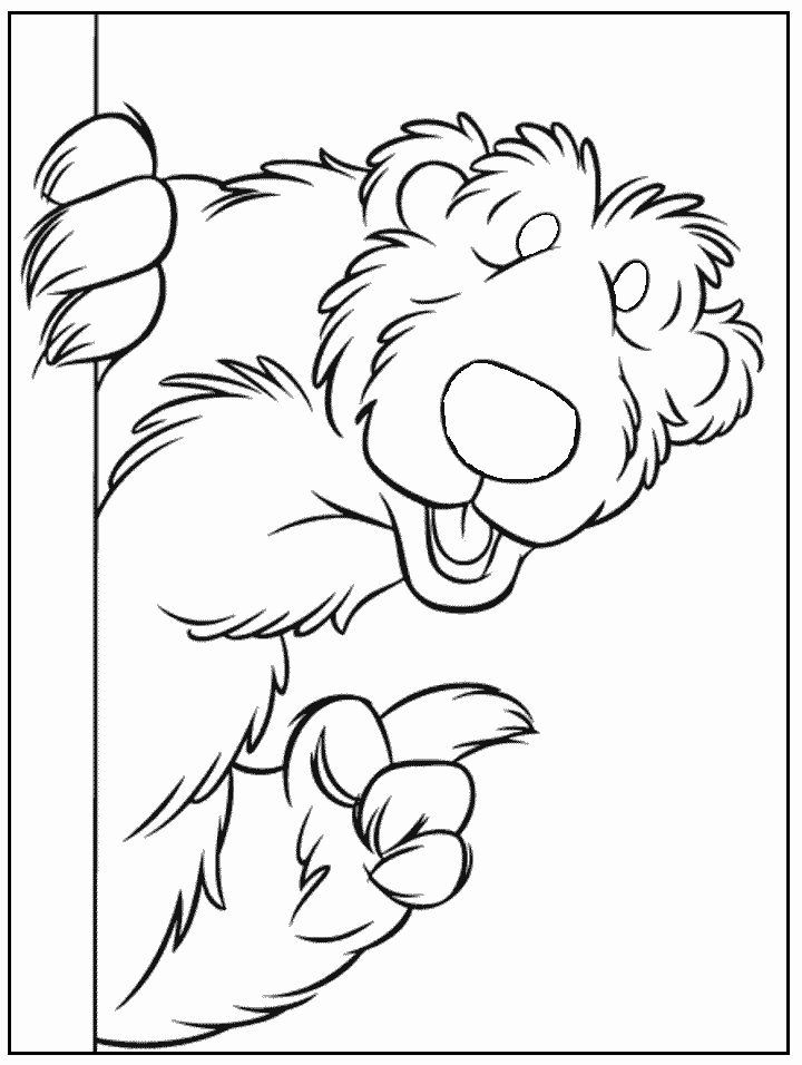 bear blue house Colouring Pages