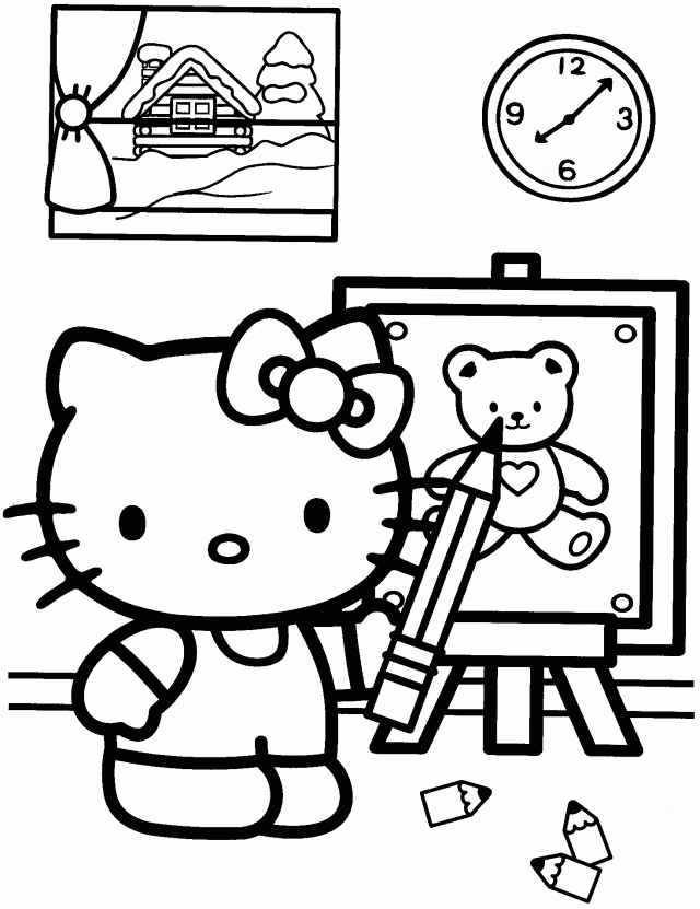 Hello Kitty Coloring Pages And Activity 2 1080p Anime And 267900 