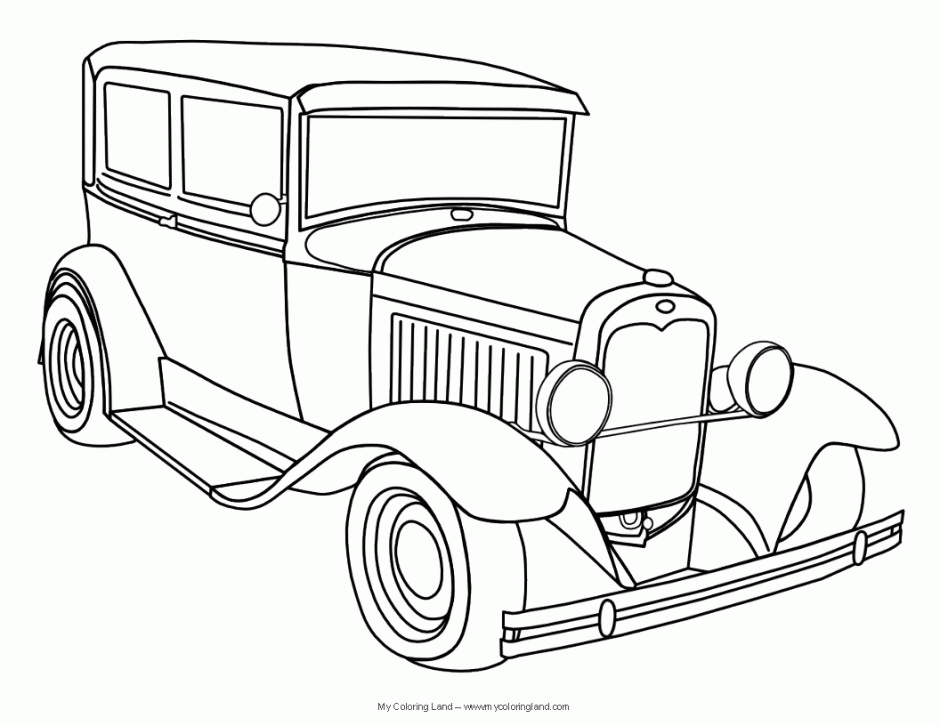 Classic Car Coloring Pages Childrens Toy 247 Car Coloring Pages