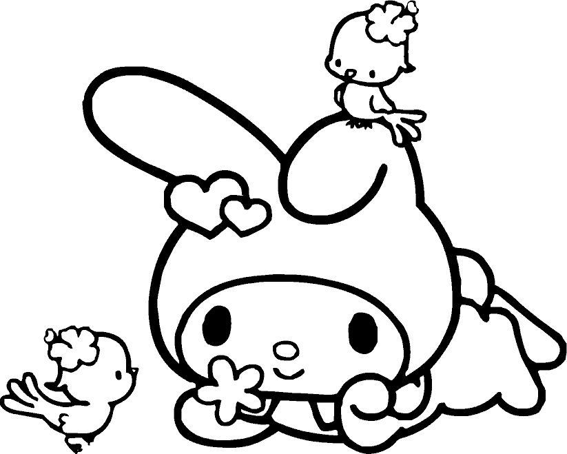 My Melody Coloring Pages | Disney coloring page