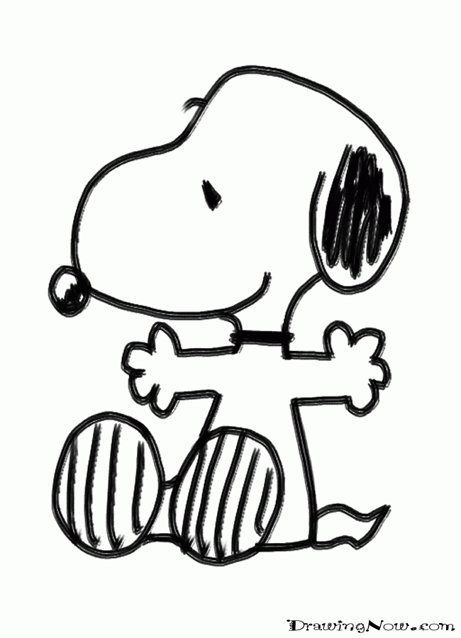 Snoopy coloring page