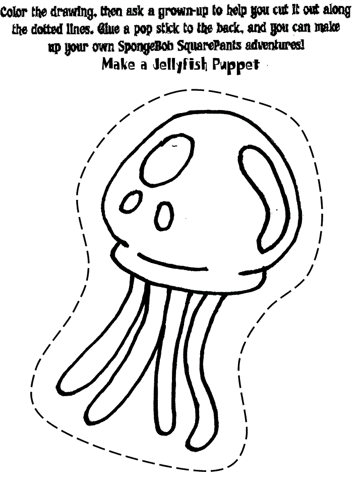 Jelly Fish Colouring Pages (page 2)