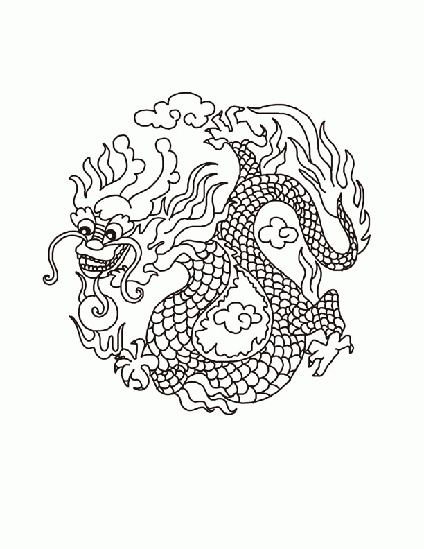 2014 coloring pictures of dragons breathing fire for kids 