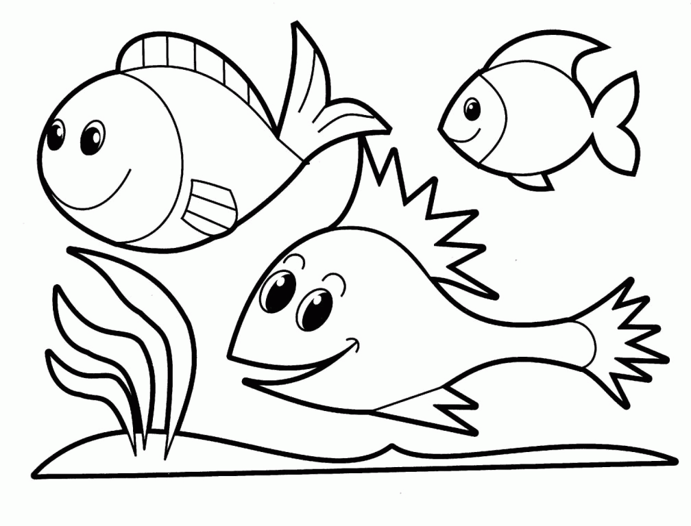Fish animal printable coloring pages for boys and girls | Coloring 