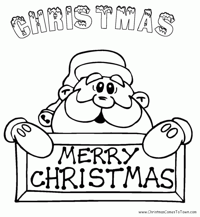 Santa Coloring Pages | Coloring Pages For Kids | Kids Coloring 