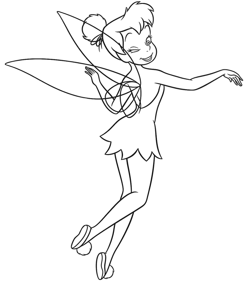 Tinkerbell Christmas Coloring Pages Images & Pictures - Becuo