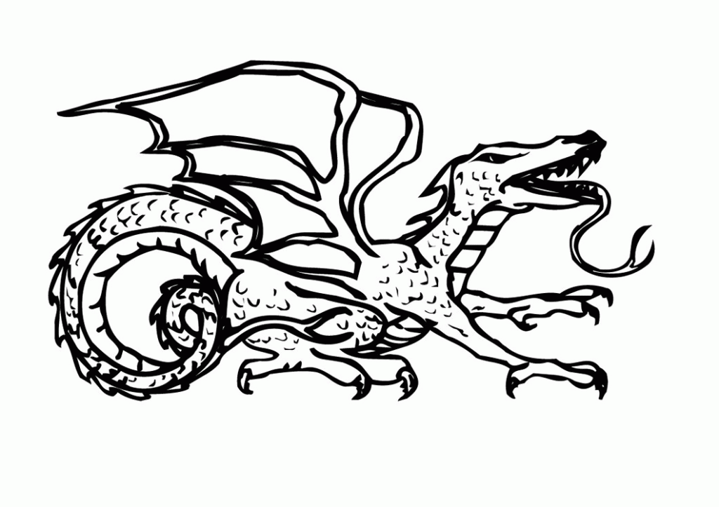 Animal Coloring Free Printable Dragon Coloring Pages For Kids 