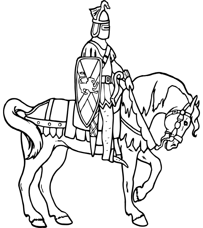 Royal Horse Coloring Pages - Horse Coloring Pages : iKids Coloring 