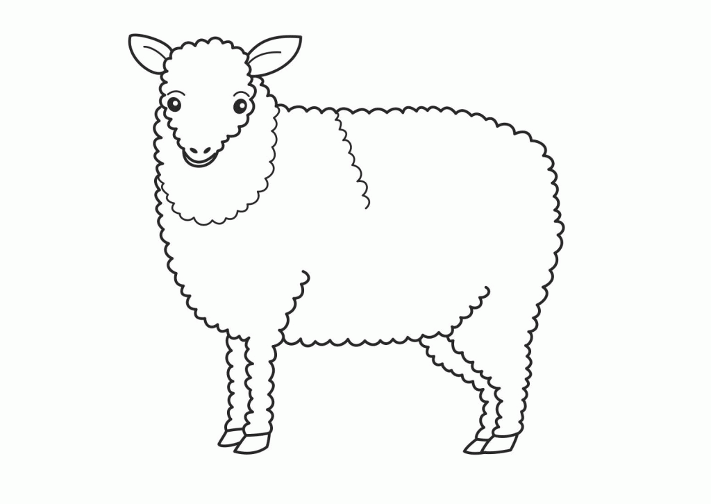 Sheep Coloring Page - Free Coloring Pages For KidsFree Coloring 