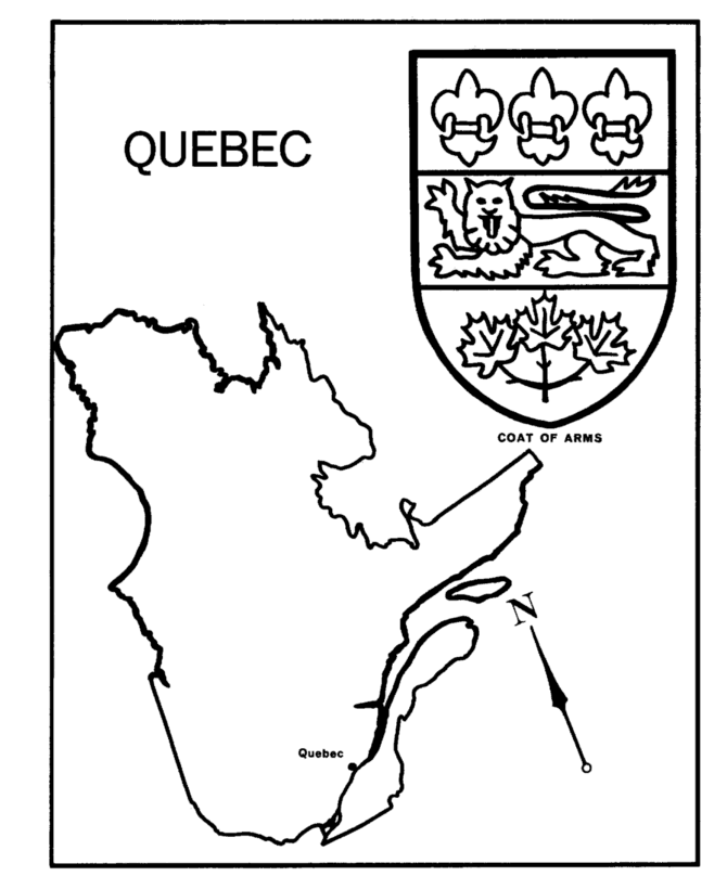 qubec Colouring Pages