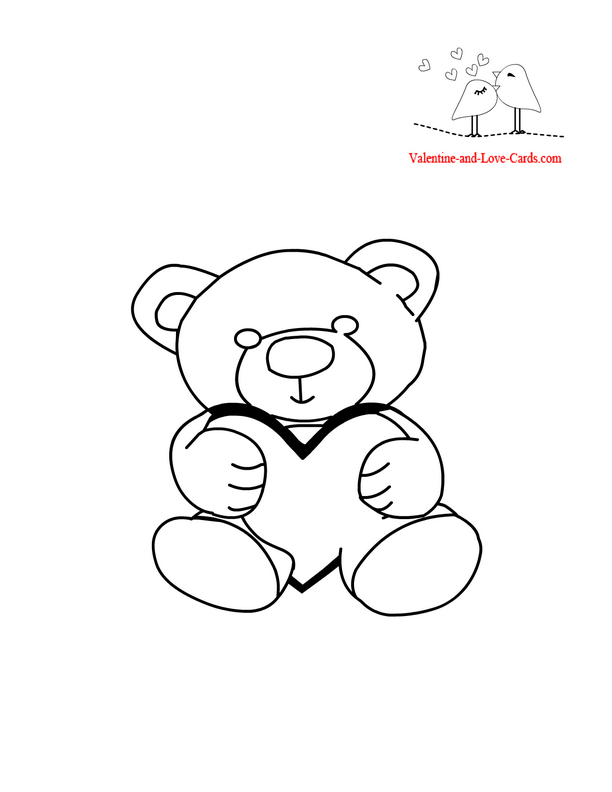 Free Printable Love and Valentines Day Coloring Pages