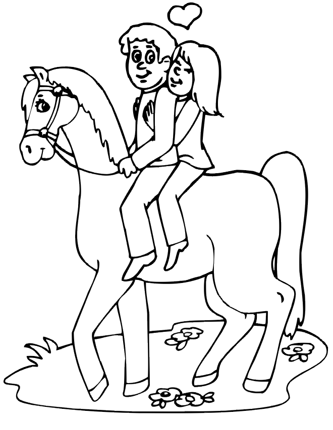 Coloring Page Of Horse