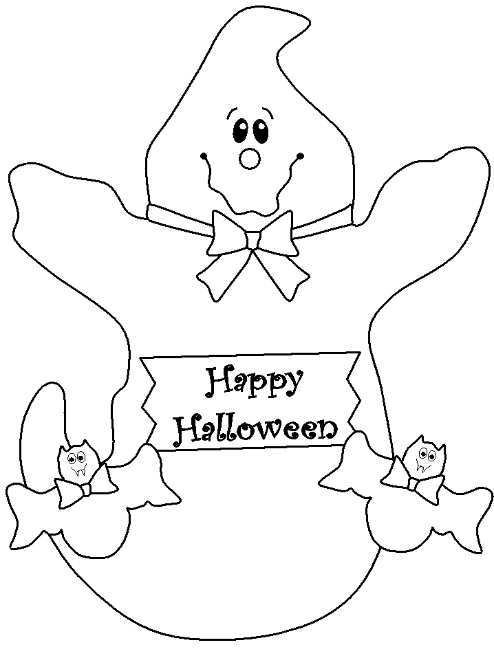 Ghost Coloring Pages To Print| Halloween Coloring Pages For Kids 