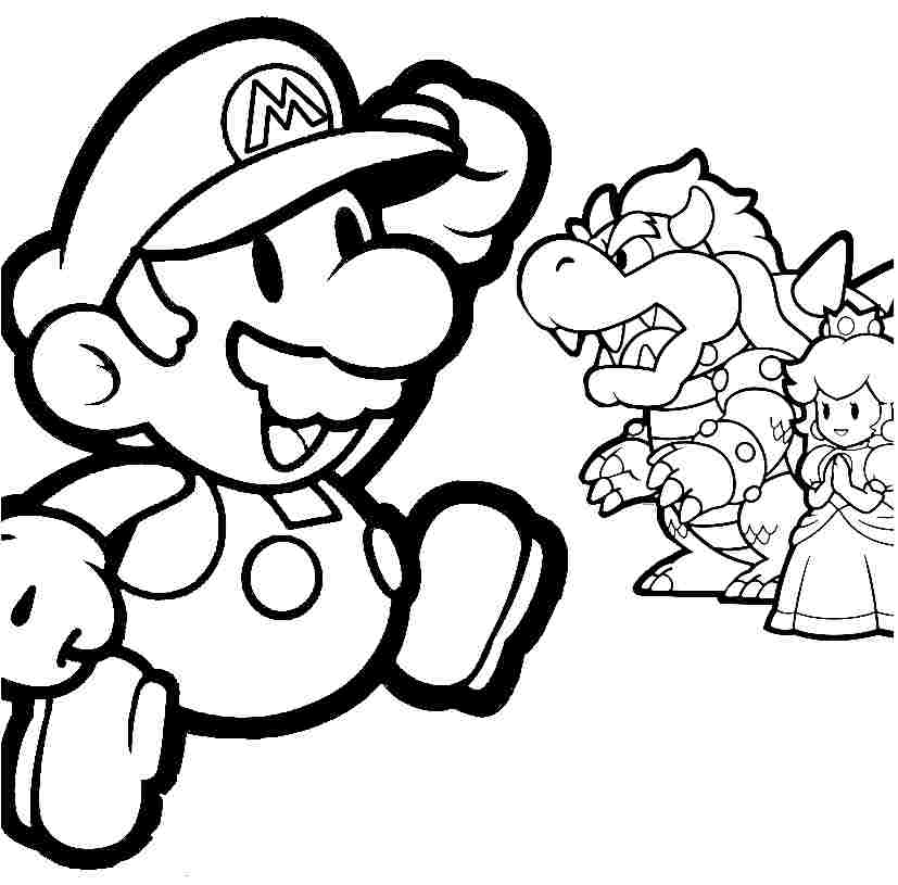 Printable Free Coloring Pages Cartoon Super Mario Bros For Kids 