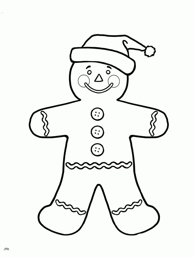 Printable Gingerbread Boy Coloring Pages - Gingerbread Coloring 