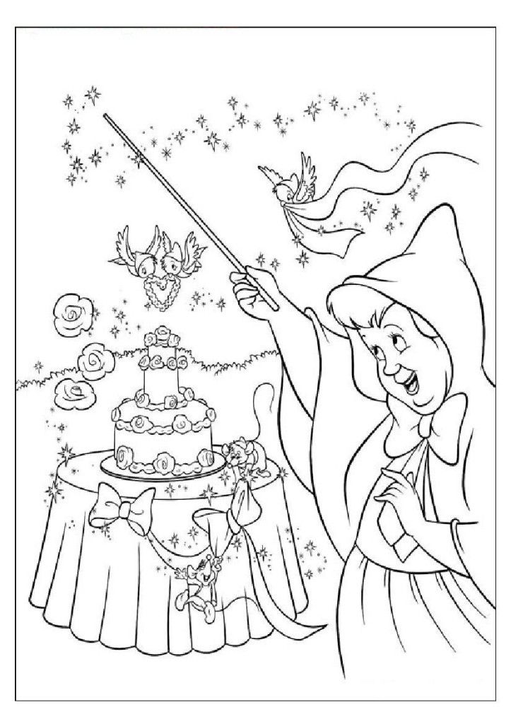 Beautiful Coloring Pages Of Fairy Godmothers Magic - deColoring