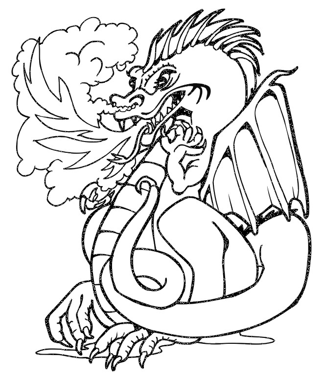 Free Coloring Pages Of Dragons 311 | Free Printable Coloring Pages