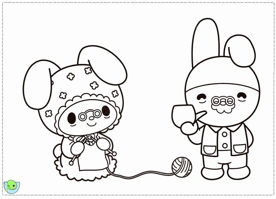 My Melody Coloring Page For Printable - Kids Colouring Pages