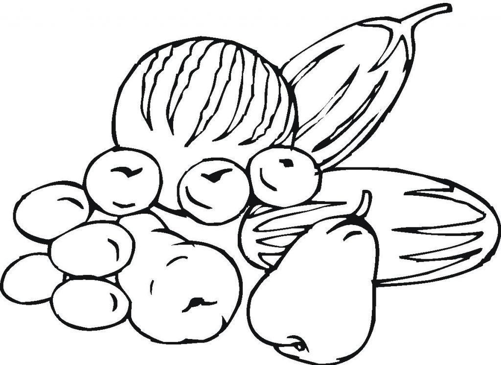 vegetables with faces Colouring Pages (page 3)